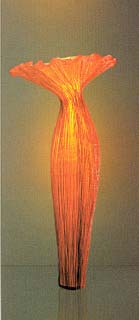 This surreal 'mushroom' floor lamp is imported & totally hand-made.